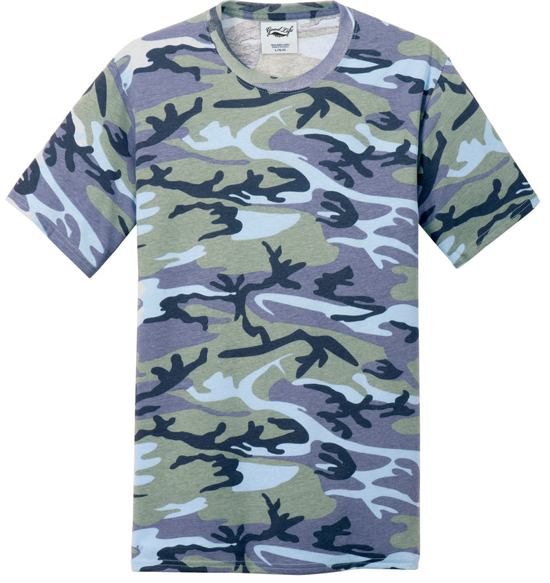 Mens Cotton Camo Tee Shirt