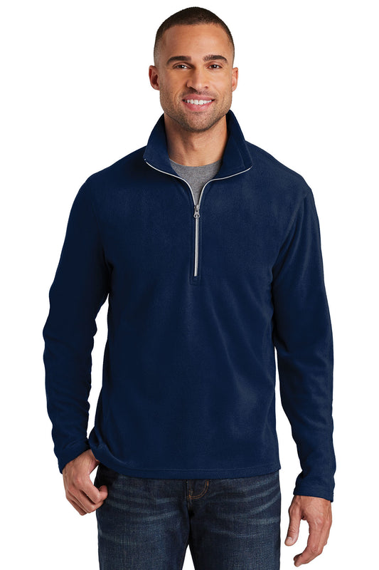 Mens Microfleece Long Sleeve Half Zip Pullover