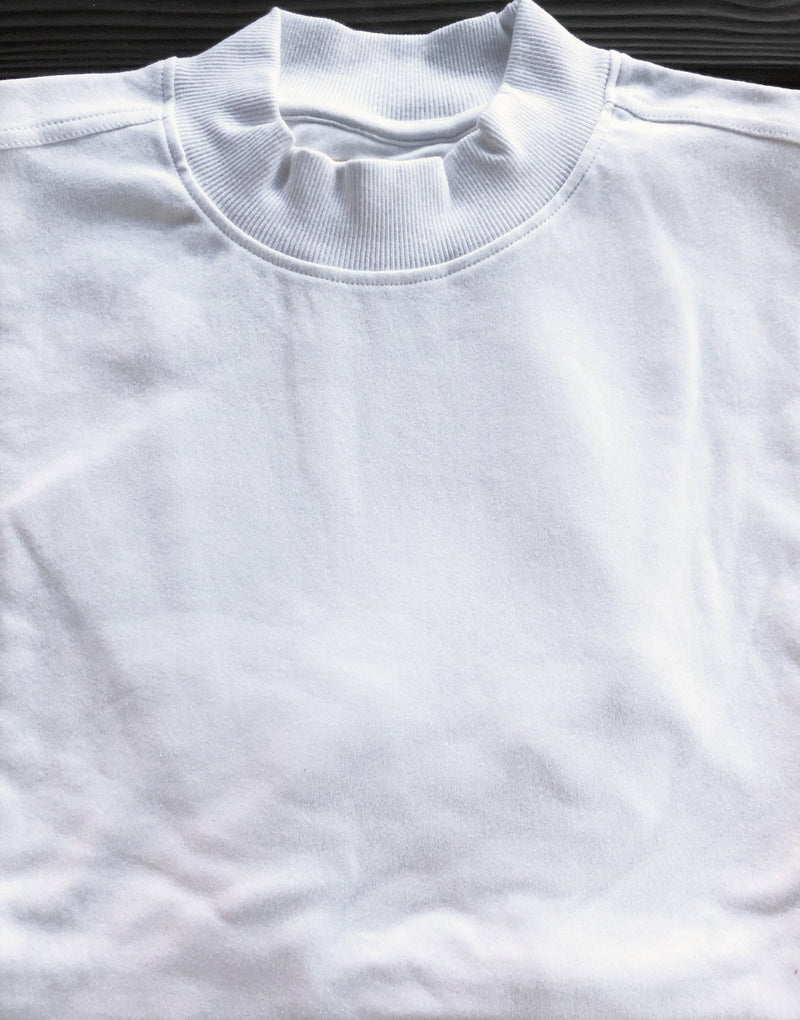 Pre-Order Good Life Luxury Original 100% Cotton Mock Turtleneck Short Sleeve