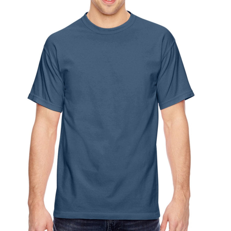 Men's Premium RingSpun Comfort Colors Garment Dyed Heavyweight T-Shirt True Navy Blue