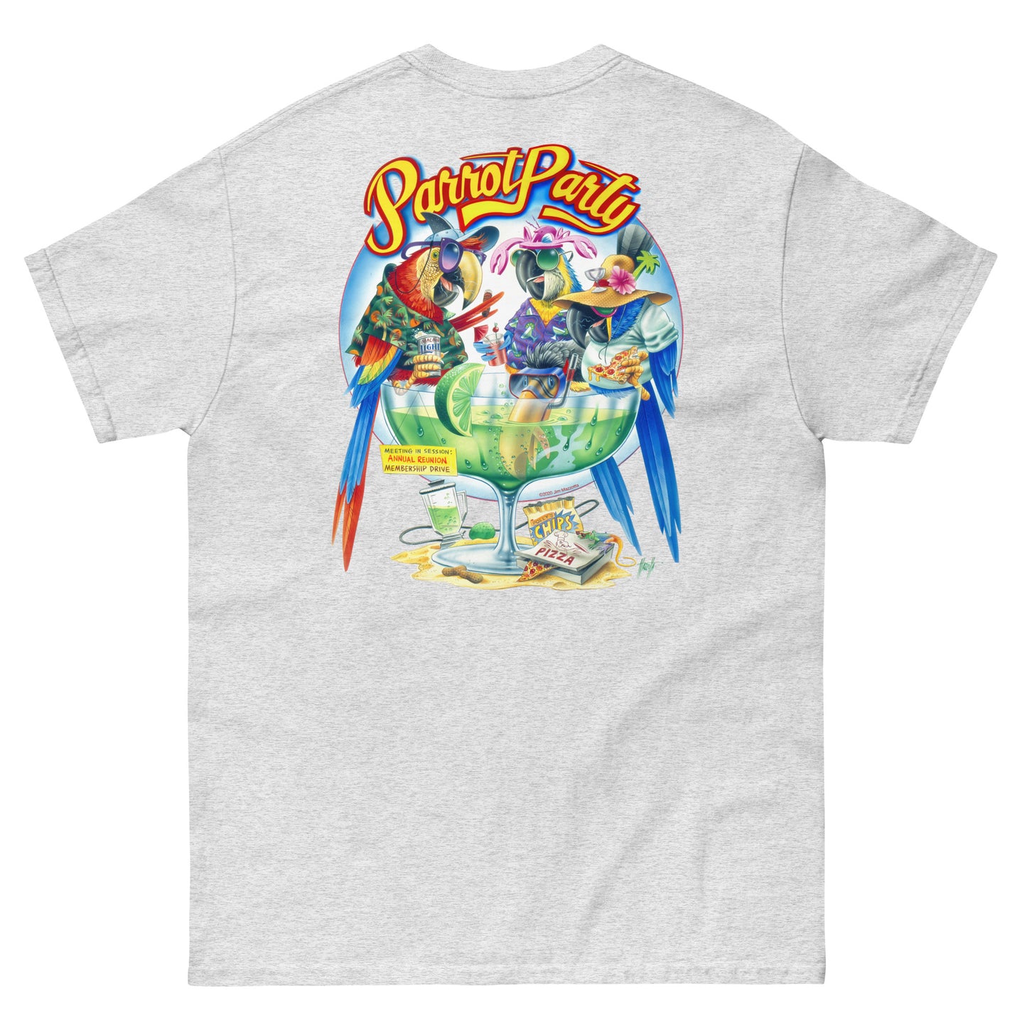 Men's Parrot Party Margarita Tee Shirt