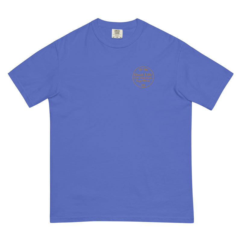 Men's Premium Ringspun Cotton Embroidered Original Good Life Logo T-Shirt