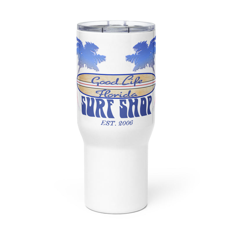 Patriotic Palm Trees Good Life Surf Shop Travel Mug