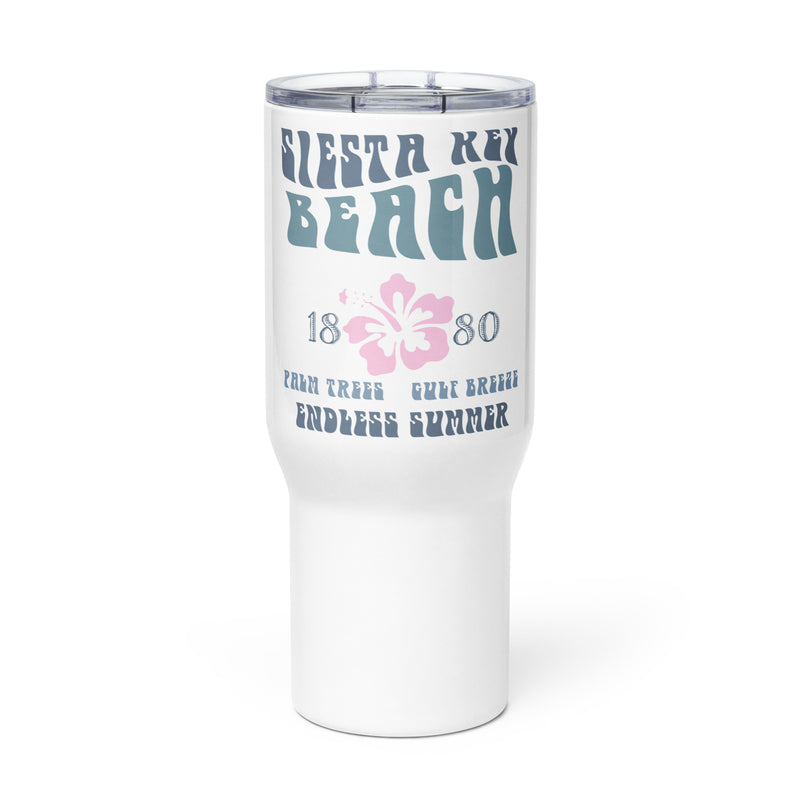 Siesta Key Beach Hibiscus Endless Summer Travel Mug