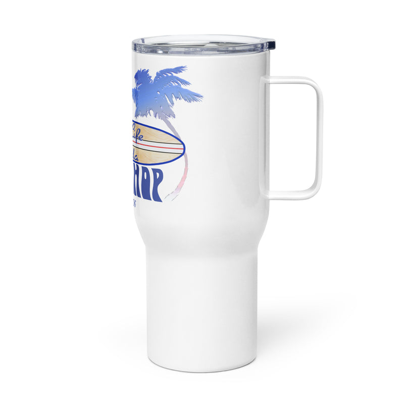 Patriotic Palm Trees Good Life Surf Shop Travel Mug