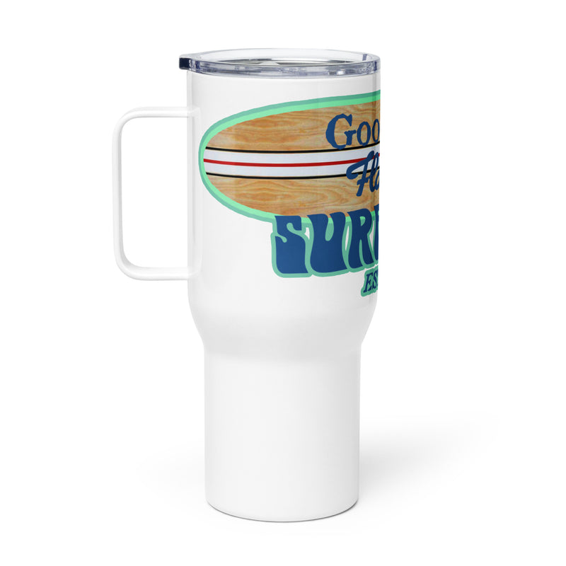 Good Life Surf Shop Tampa 25 ounce Travel Mug With Handle