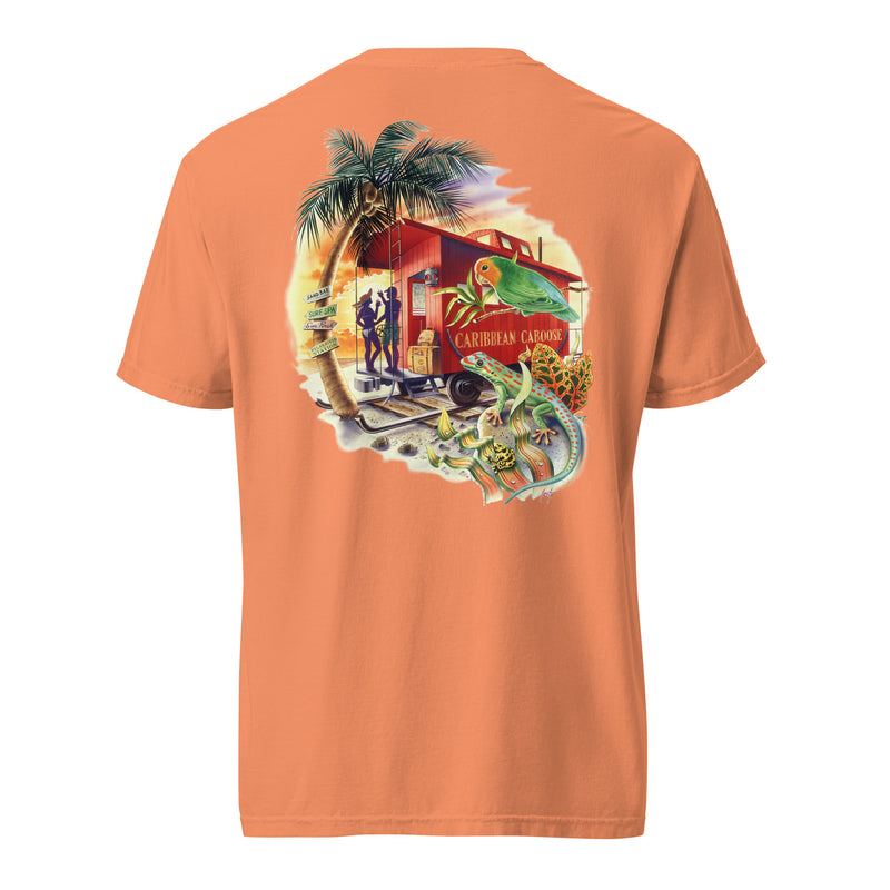 Caribbean Caboose Tee Front & Back Print Premium Tee