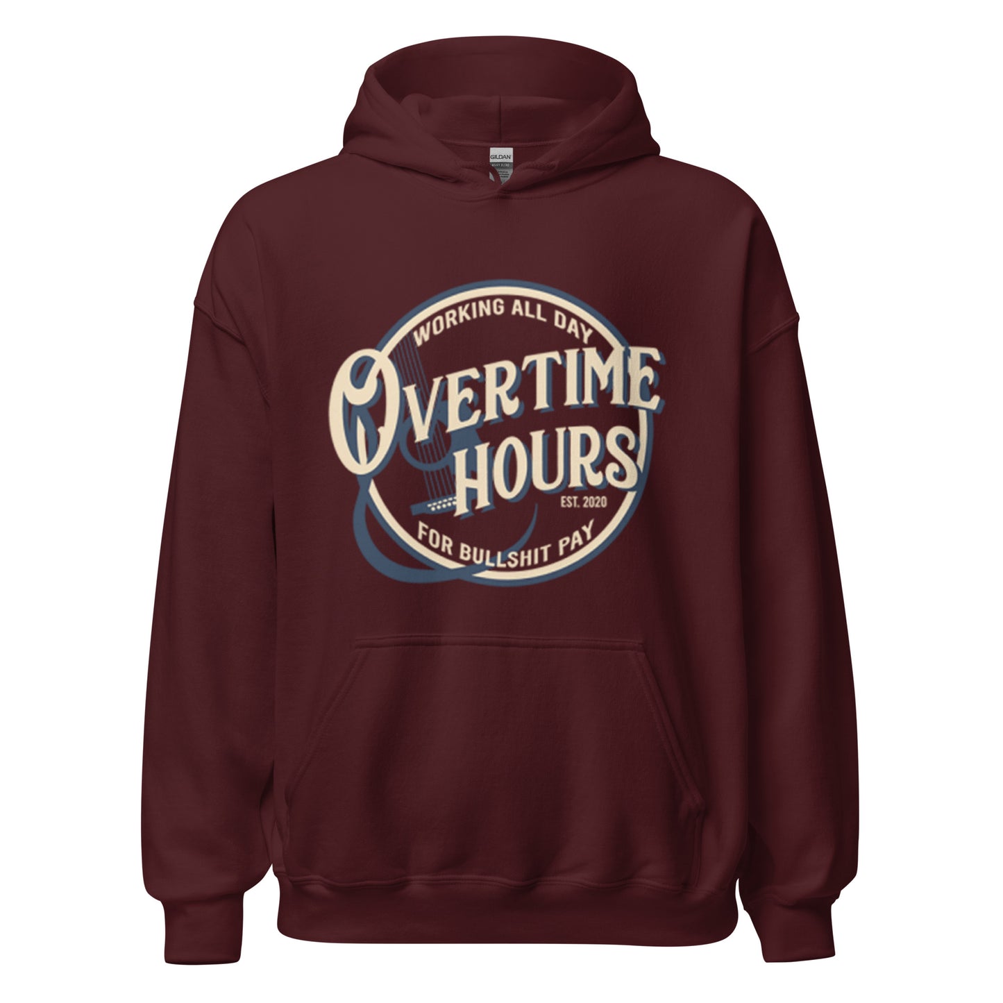 Unisex Mens Fit Oliver Anthony Rich Men North Of Richmond Overtime Hours Hoodie