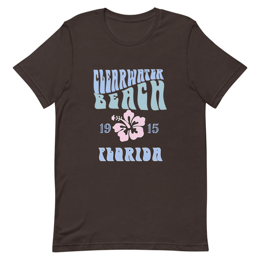 Unisex Lightweight Clearwater Beach Florida Est 1915 Retro T-Shirt Ron Jon Vintage Style Coconut Girl Aesthetic