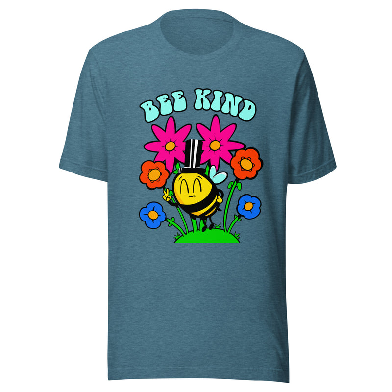 Unisex Adult Lightweight Bee Kind Be Kindness Bees Positive Vibes T-Shirt