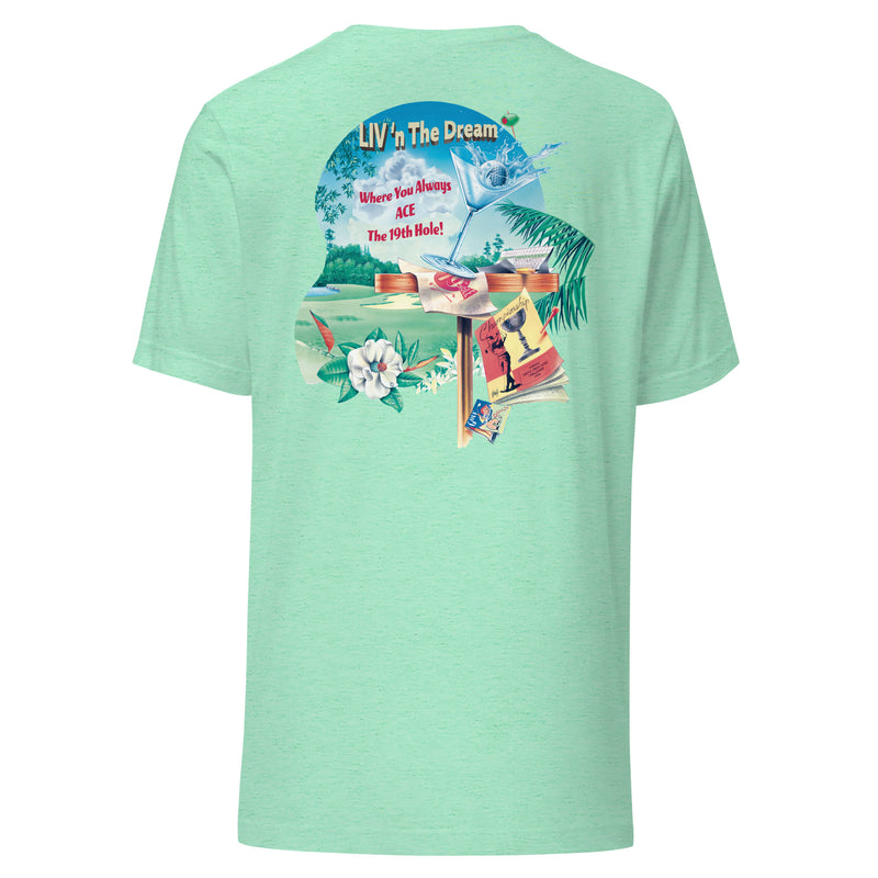Unisex Lightweight Mens Fit Livn The Dream Ace The 19th Hole Funny Golf T-Shirt Jimmy Buffett tee shirts
