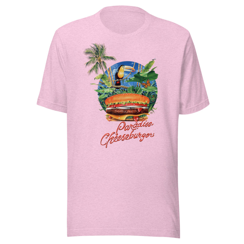 Unisex Adult Lightweight Paradise Cheeseburger Tropical Toucan Beach T-Shirt Jimmy Buffett Margaritaville Happy  Hour Vintage Style Caribbean Soul