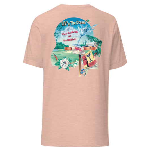 Unisex Lightweight Mens Fit Livn The Dream Ace The 19th Hole Funny Golf T-Shirt Jimmy Buffett tee shirts