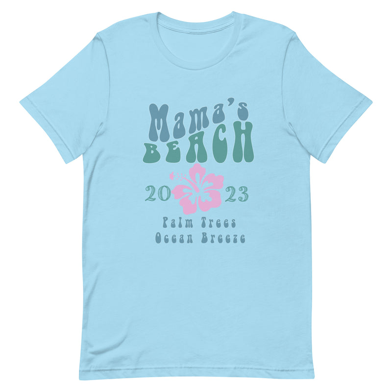 Unisex Adult Mama's Beach 2023 Vintage Style Hibiscus T-Shirt