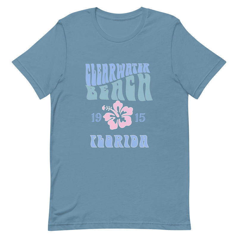 Unisex Lightweight Clearwater Beach Florida Est 1915 Retro T-Shirt Ron Jon Vintage Style Coconut Girl Aesthetic