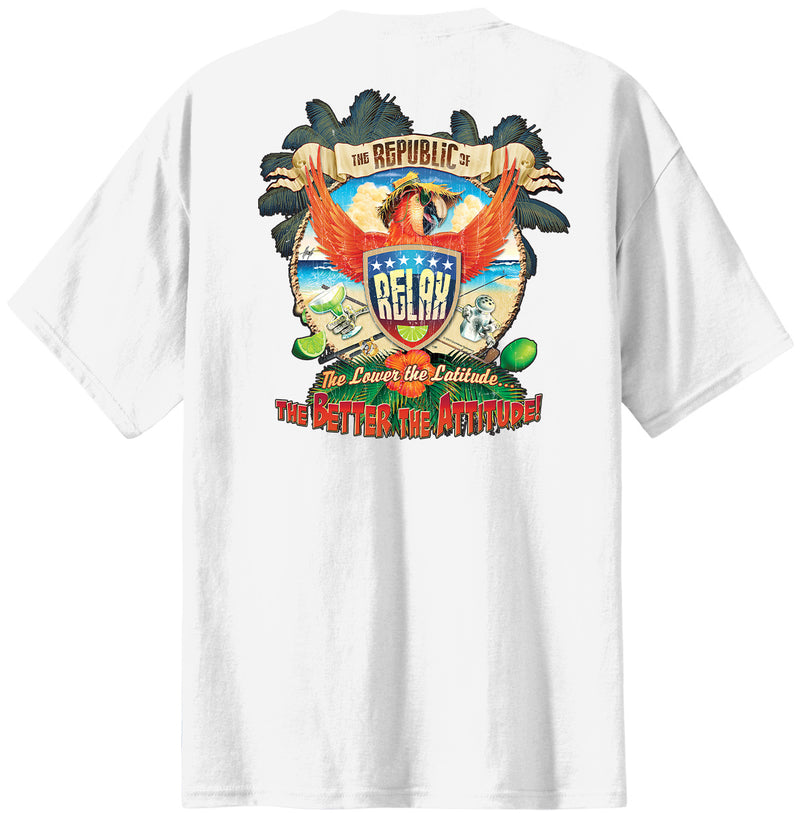 Summer White Sale Tees Jimmy Buffett Parrothead Style Republic of relax