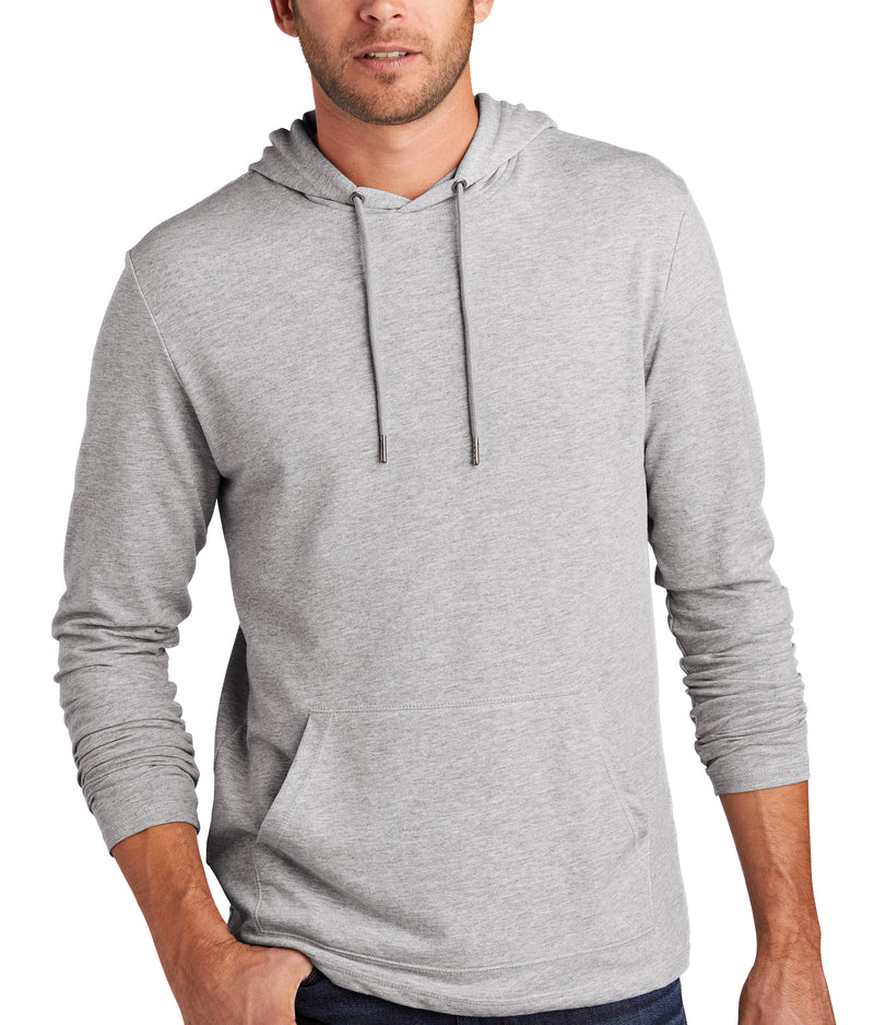 Lightweight French Terry Hoodie Washed Charcoal Gray Grey Featherweight