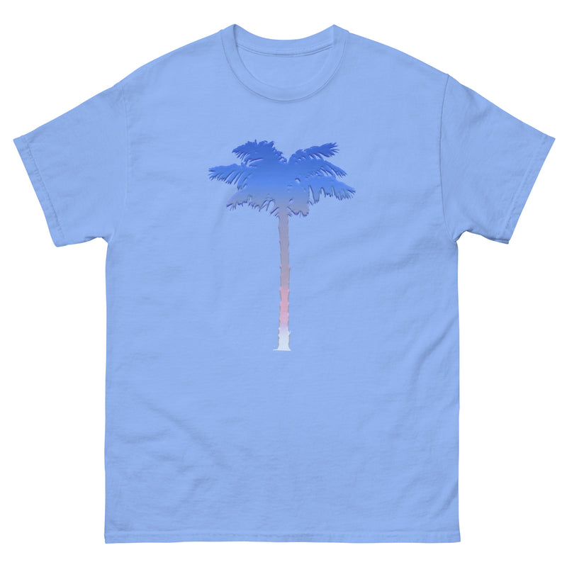 Men's Patriotic Palm Tree Red White Blue T-shirt