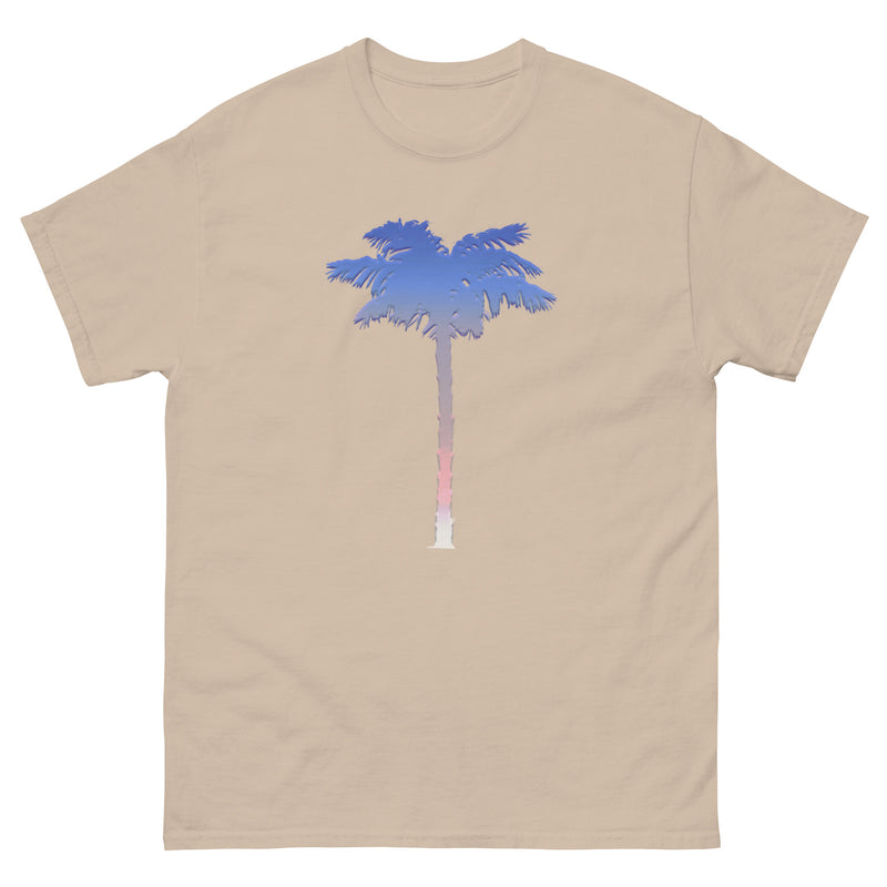 Men's Patriotic Palm Tree Red White Blue T-shirt