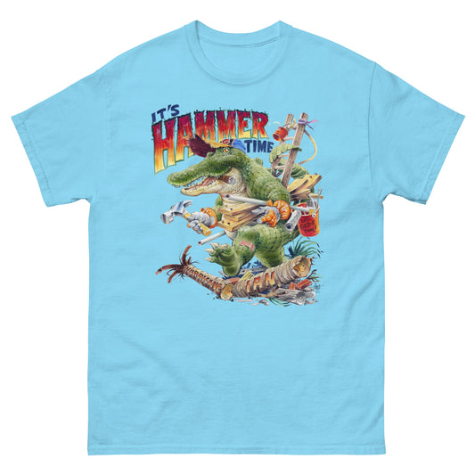 Men's Hurricane Ian Gator FloriDone Cotton T-Shirt Front Print