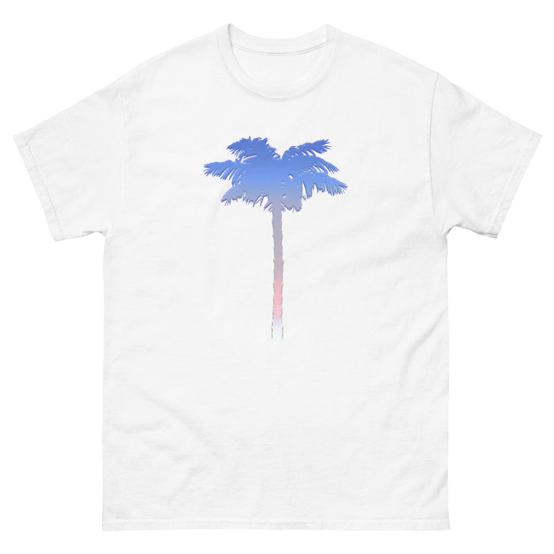 Men's Patriotic Palm Tree Red White Blue T-shirt