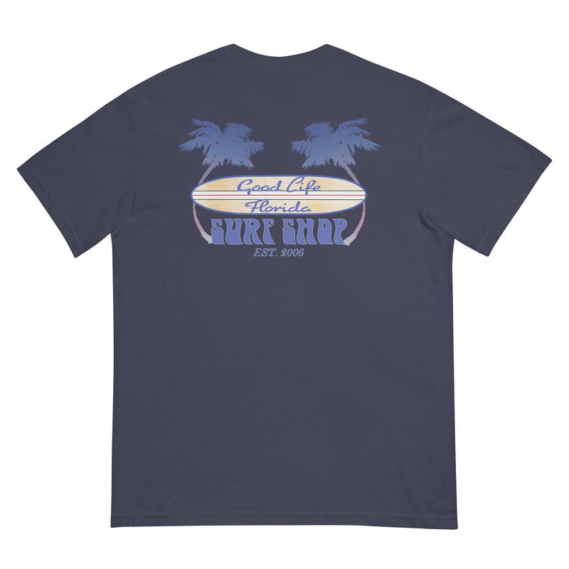 Men's Premium Ring Spun Cotton Tee Shirt Good Life Surf Shop surfing surfer tees tshirts florida beach shirts