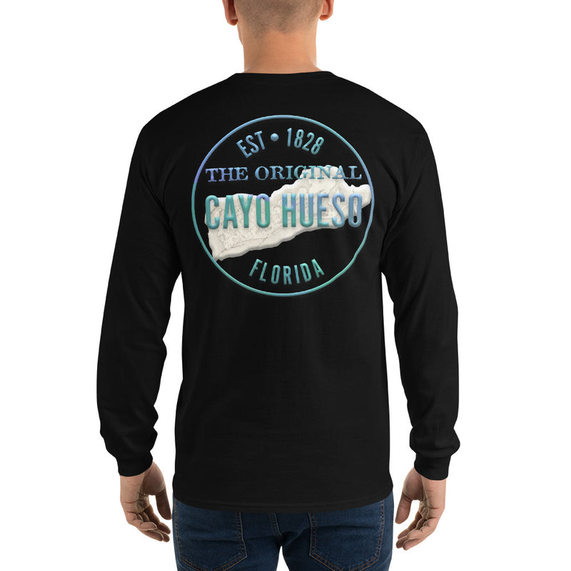 Men's Cayo Hueso Key West Florida Long Sleeve Cotton Souvenir Beach T-Shirt Jimmy Buffett Fan Gifts Parrothead