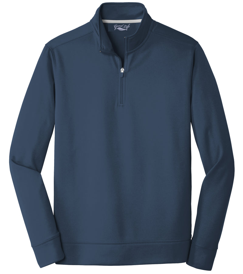 Mens Performance 5.9 Ounce Quarter Zip Pullover Sweatshirt