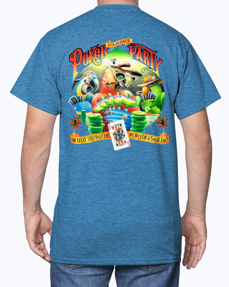 Parrot Poker Party T-shirt