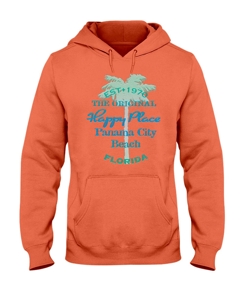 Unisex Original Panama City Beach Fleece Beach Hoodie Est 1970 Coral Orange