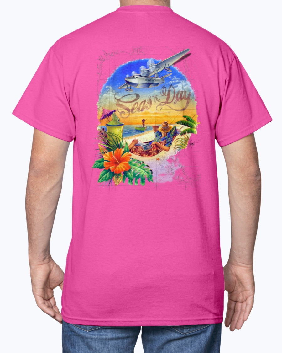 Seas the Day 6 oz Cotton Beach T-shirt