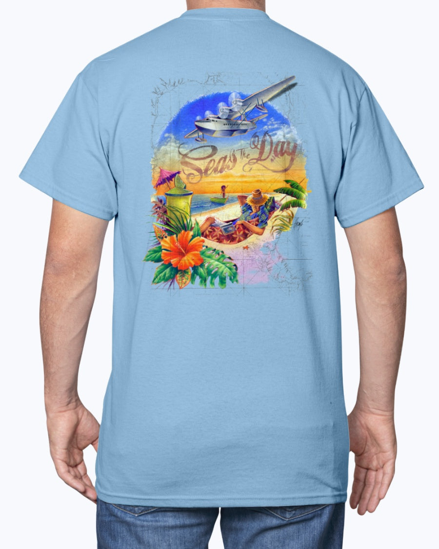 Seas the Day 6 oz Cotton Beach T-shirt
