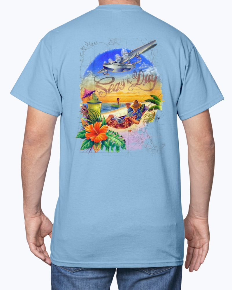 Seas the Day 6 oz Cotton Beach T-shirt