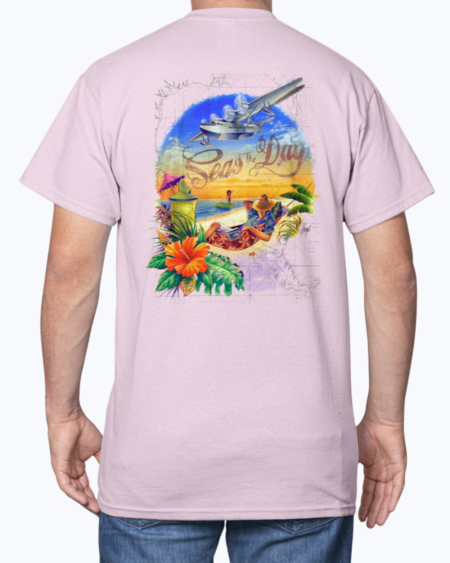 Seas the Day 6 oz Cotton Beach T-shirt