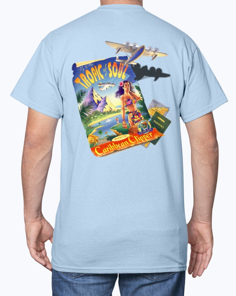 Tropic Of Soul Caribbean Clipper 6 oz Cotton T-shirt