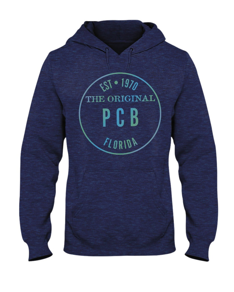 PCB Panama City Beach Florida Hoodie Est. 1970 Navy Heather