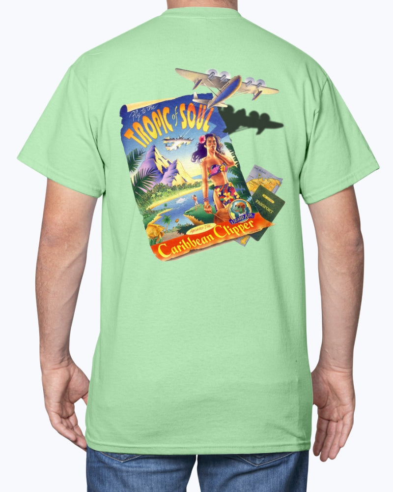 Tropic Of Soul Caribbean Clipper 6 oz Cotton T-shirt