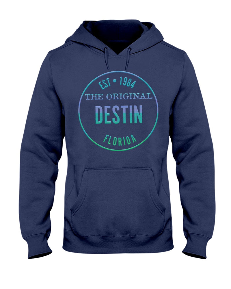 Original Destin Florida Happy Place Est 1984 Fleece Hoodie gradient