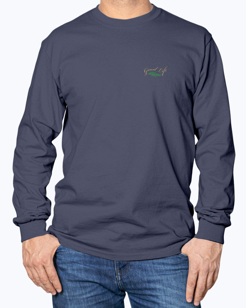 Men's Cotton Long Sleeve Leave Baggage Behind T-shirt