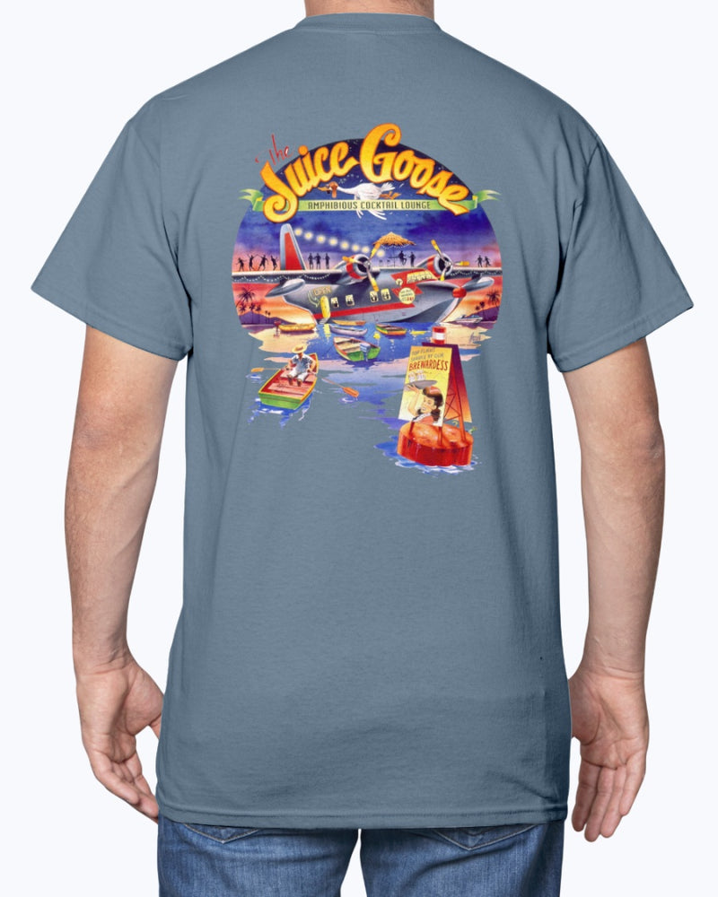 Juice Goose Cocktail Lounge Seaplane 6 oz Cotton T-shirt