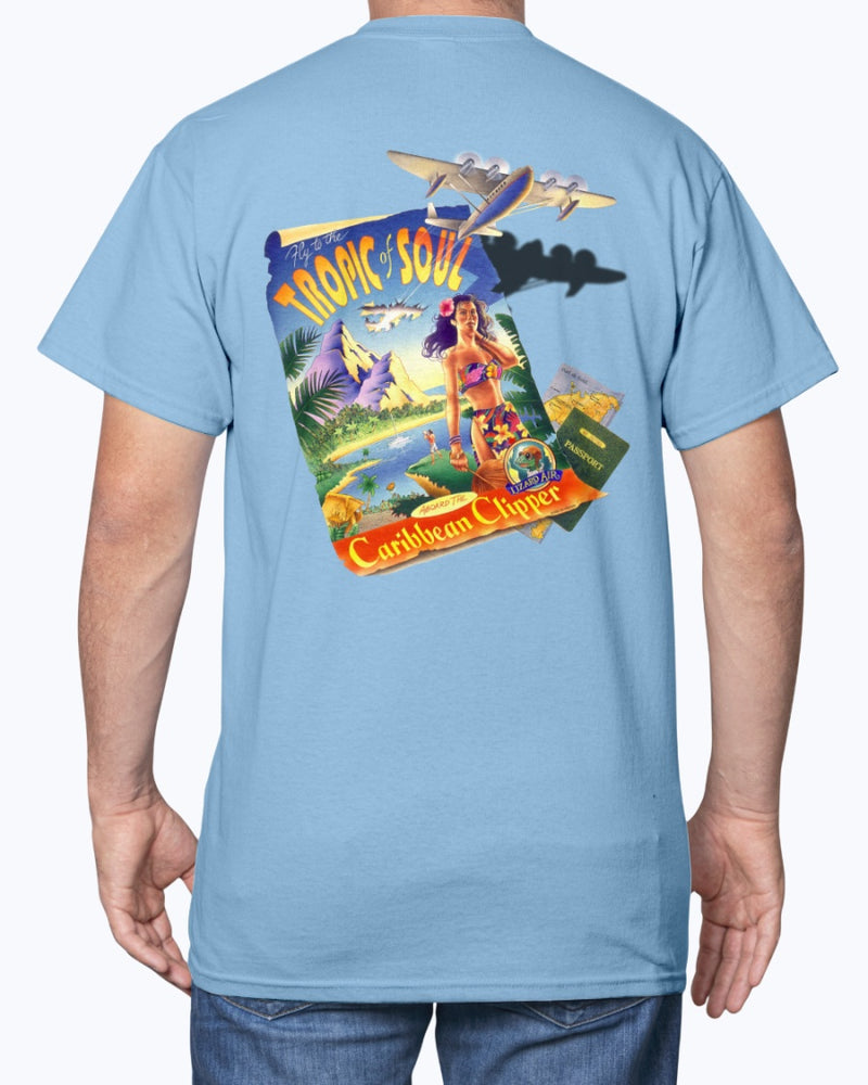 Tropic Of Soul Caribbean Clipper 6 oz Cotton T-shirt