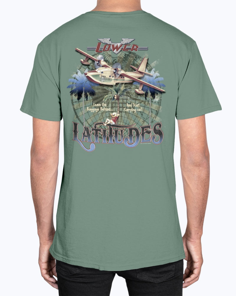 Leave the Baggage Behind & Start Carrying On 6.1 Oz Soft Washed Cotton T-shirt