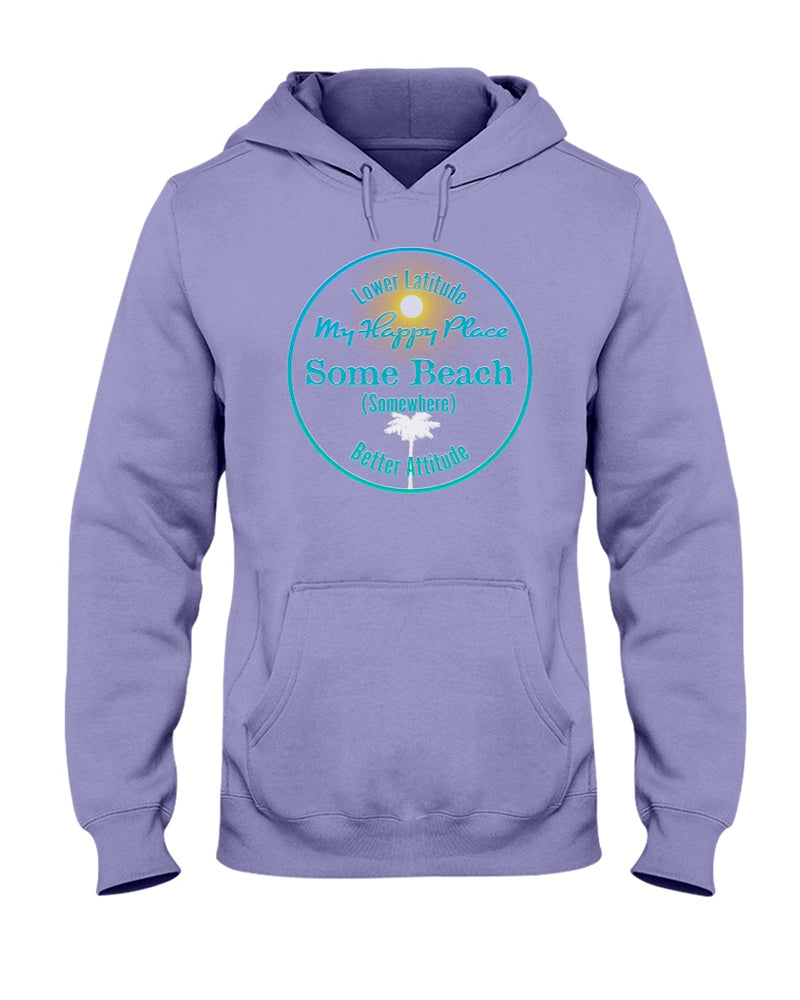 Some Beach Somewhere is my happy place hoodie violet purple