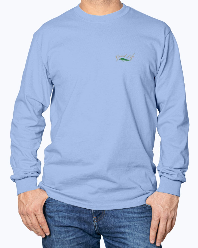 Men's Cotton Long Sleeve Leave Baggage Behind T-shirt