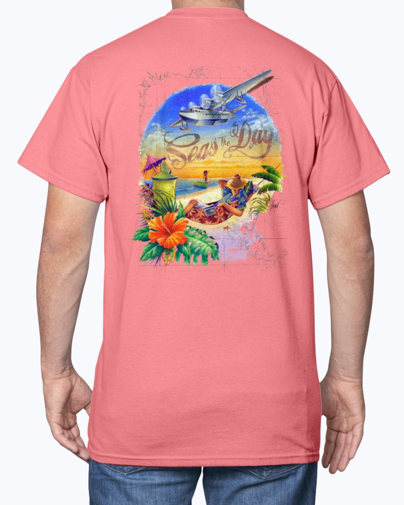 Seas the Day 6 oz Cotton Beach T-shirt