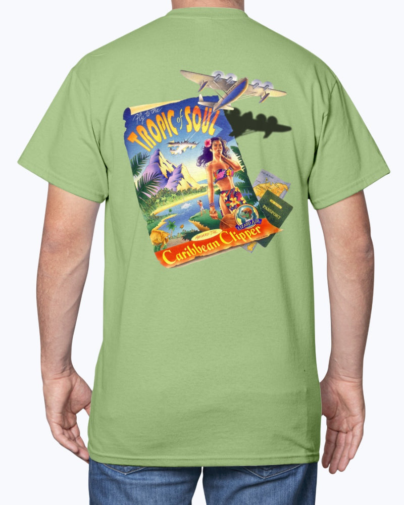 Tropic Of Soul Caribbean Clipper 6 oz Cotton T-shirt