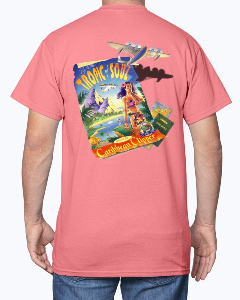 Tropic Of Soul Caribbean Clipper 6 oz Cotton T-shirt
