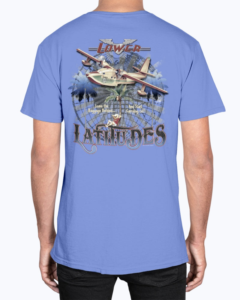 Leave the Baggage Behind & Start Carrying On 6.1 Oz Soft Washed Cotton T-shirt
