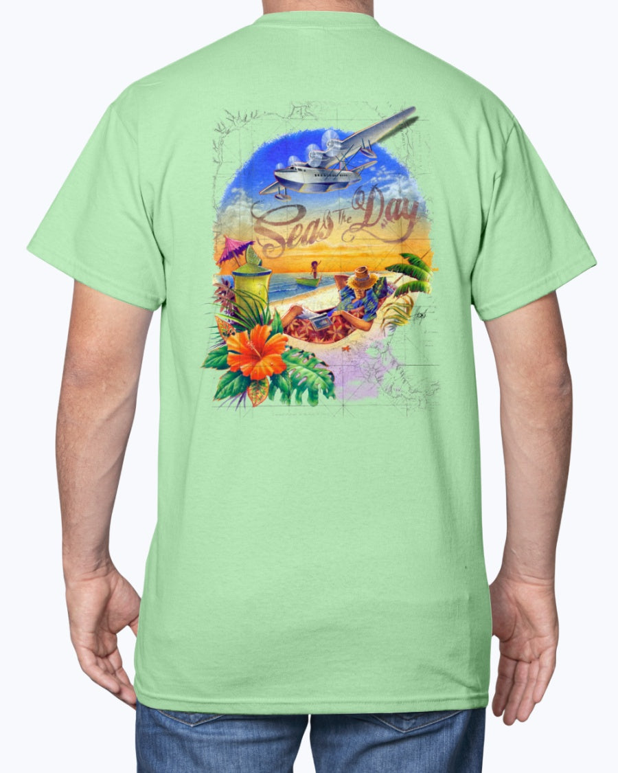 Seas the Day 6 oz Cotton Beach T-shirt
