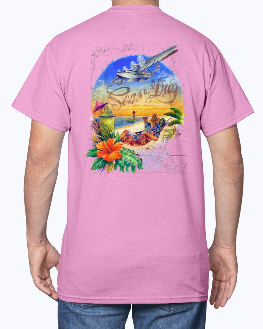 Seas the Day 6 oz Cotton Beach T-shirt